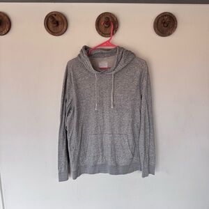 Abercrombie & Fitch Heather Gray long sleeve tee Hoodie size medium